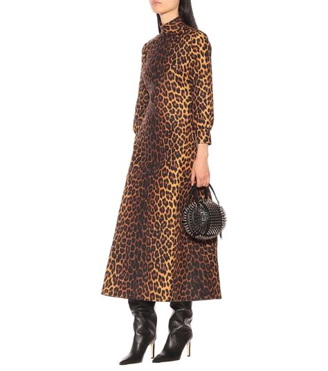 leopard print wool dress gucci|gucci jumpsuits for women.